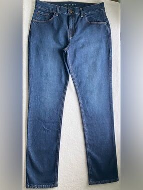Mott & Bow Straight Leg Jeans 32x32 Medium Wash Stretch Denim